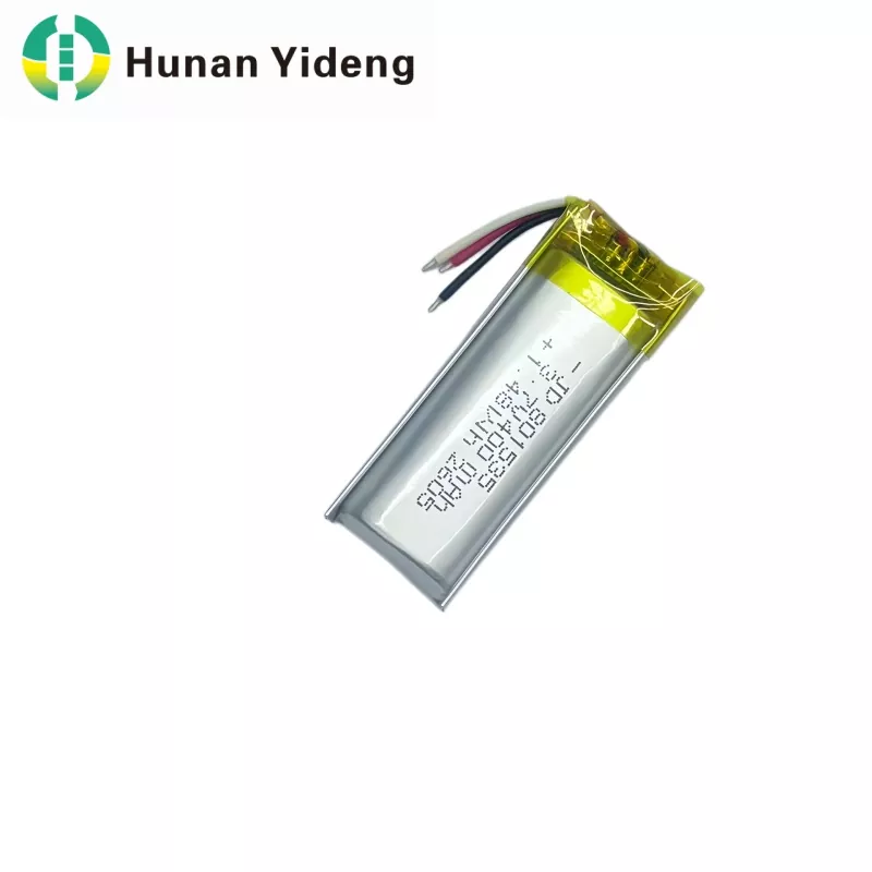 3,7 V 600 mAh 801535 platte lithium-polymeer oplaadbare lipo-batterij