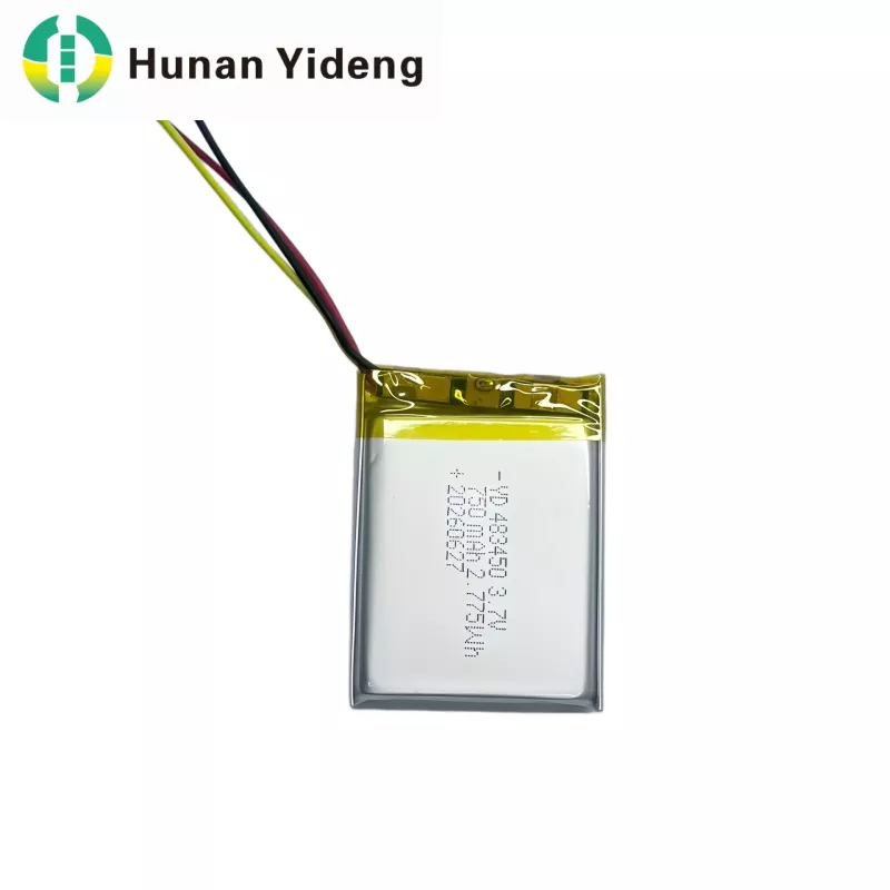 3,7 V 750 mAh 483447 Kleine lithium-polymeer oplaadbare Lipo-batterij met hoge capaciteit