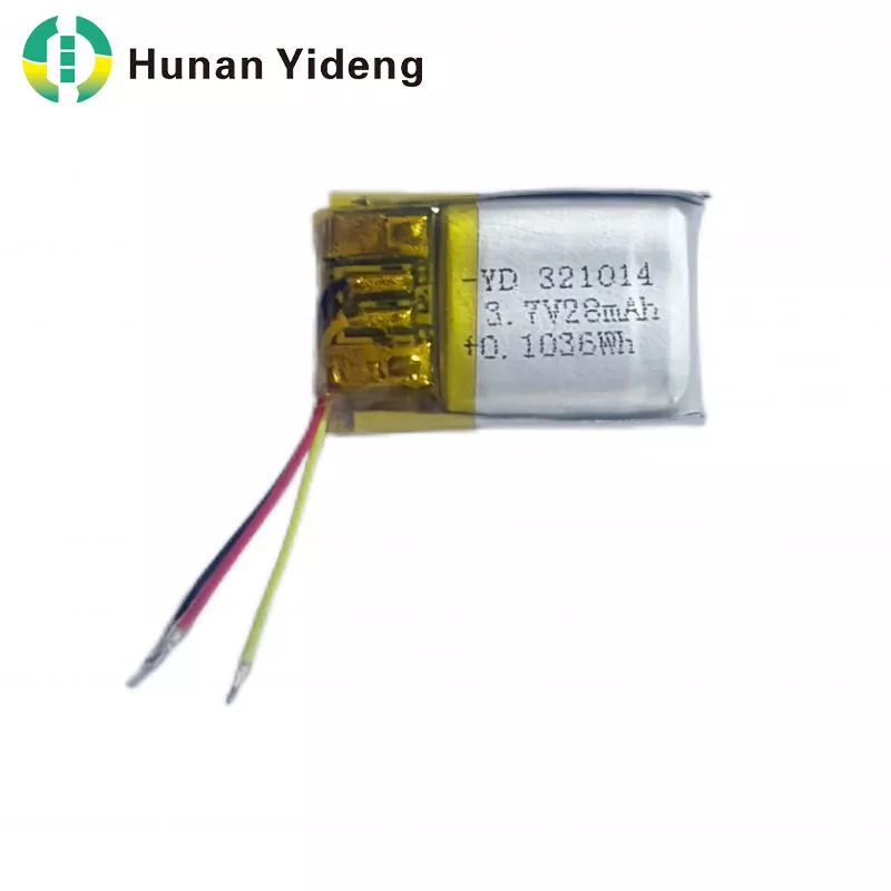 321014 28mAh 3,7V oplaadbare kleine prismatische batterij