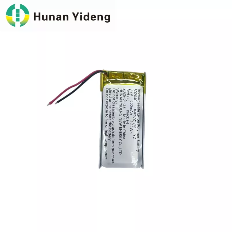 802040 Oplaadbare batterij van 600 mAh voor voicerecorder en elektrisch speelgoed