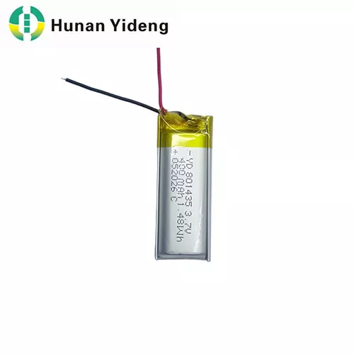 801435 3.7v 500mah Li Ion Battery Pack 1.48wh for Smart Door Lock